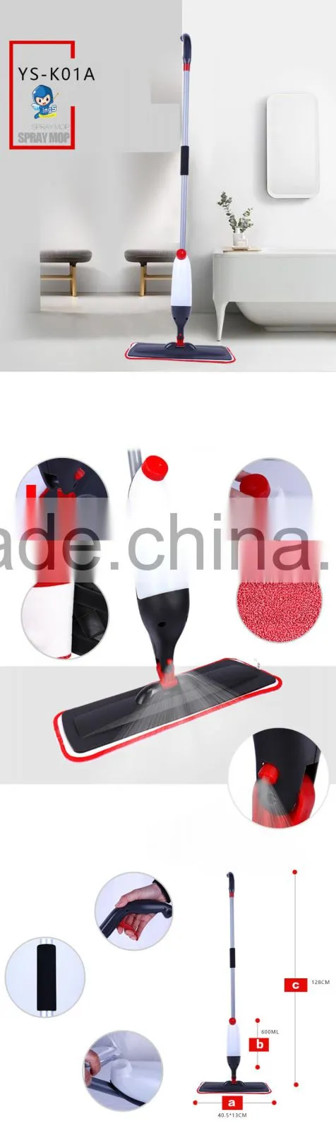 Family Use Cheap Cleaning Mop Spray Mop Flat Mop