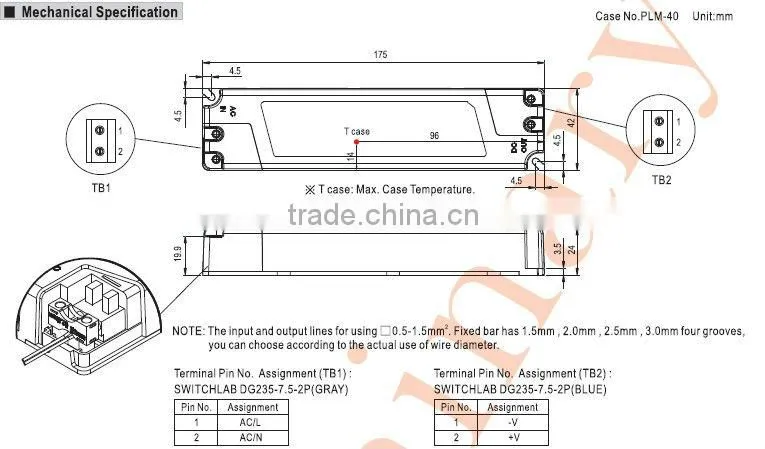 Meanwell PLM-40-700 40W AC Dimmable LED Power Supply 40W led driver power supply led driver constant current