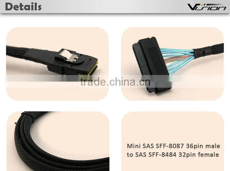 0.5m 1.6FT Mini SAS SFF-8087 to SFF-8484 Server Cable