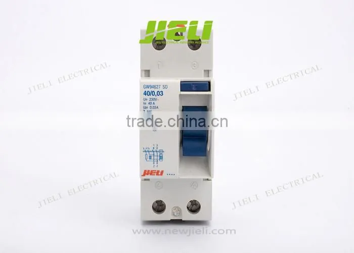 2p earth leakage circuit breaker 63a elcb 30ma 100ma 300ma