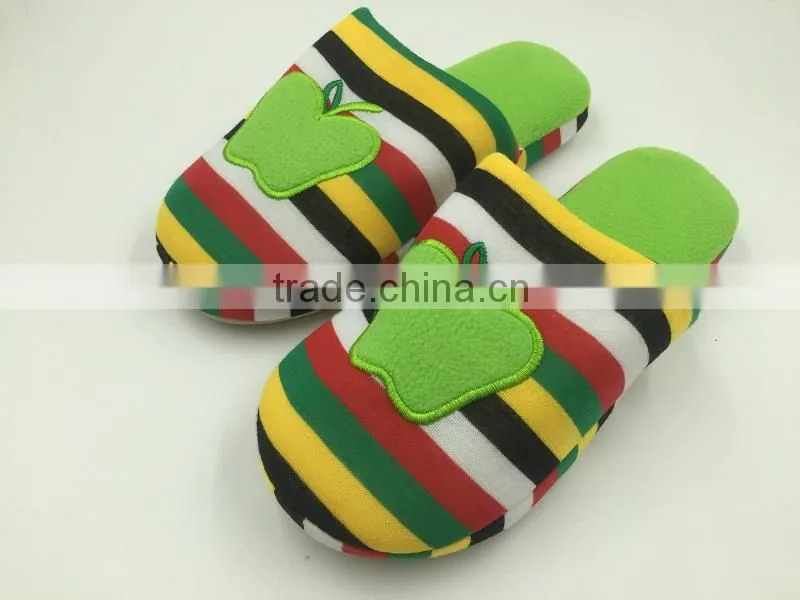 Winter Lady Shoes Low Price Indoor Slipper With Suede Apple