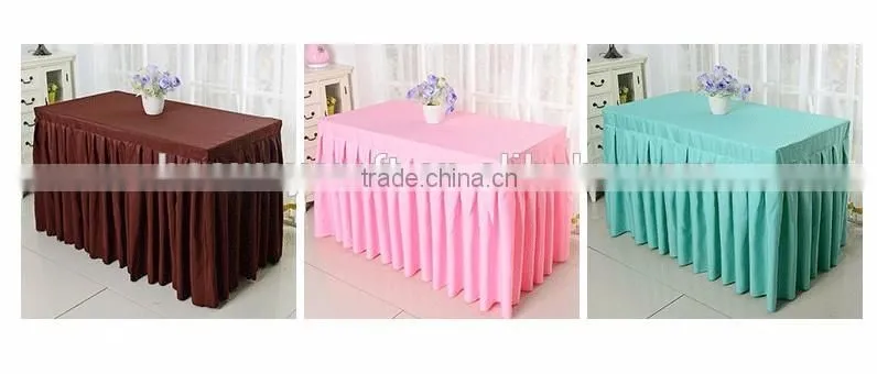 Wholesale factory direct sale rectangle shape trendy banquet table cloth