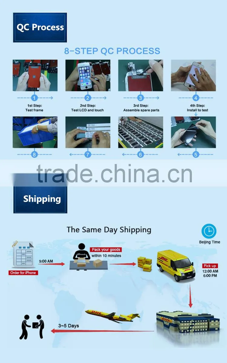 mobile phone accessory LCD for Samsung s6 LCD screen assembly