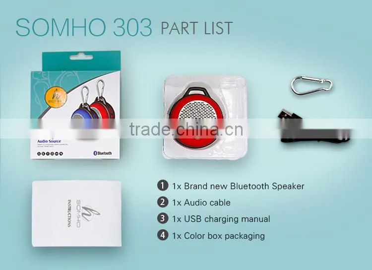 Super mini light weight outdoor portable active type wireless bluetooth speaker for mobile phone