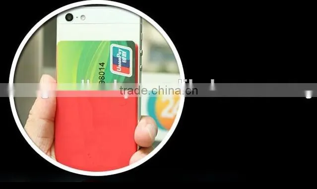 Wholesale cell phone credit card holder wallet 3m sticker silicone business card holder