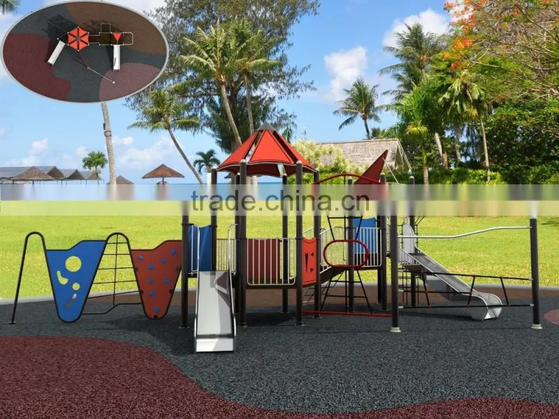 Children Multi Commercial Playground Equipment PE Type Design/commercial playground equipment