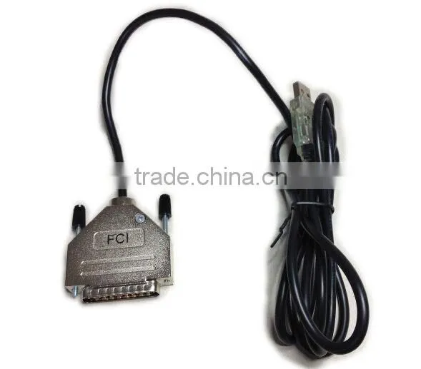 FTDI USB DB-25 Male Serial RS-232 Null Modem with Full Handshake Cable