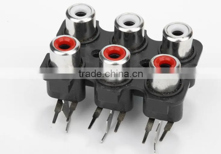 Electrical plug 6 holes AC rocket with screened