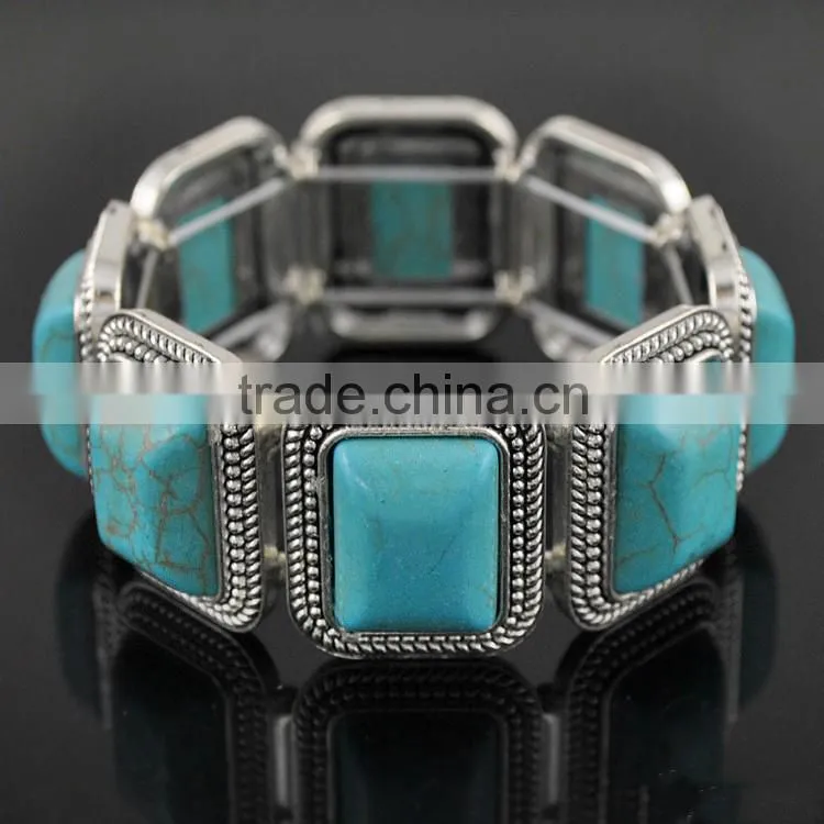 blue natural stone bracelet, natural stone stretch bracelets