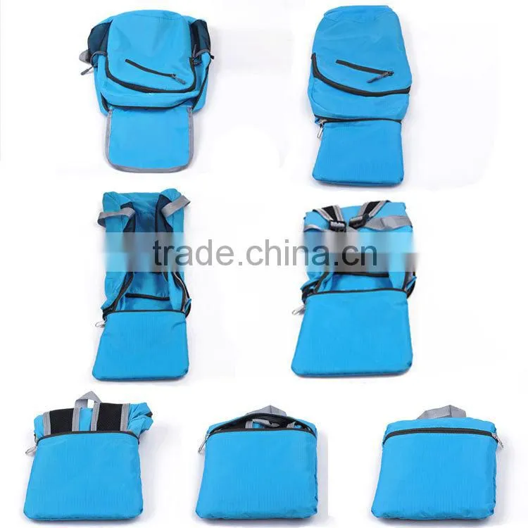 Cheap China Blue Foldable Hiking Bags Backpack BB008