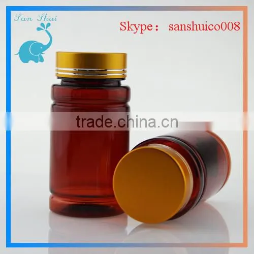 HDPE plastic bottle capsule bottle with closure and seals