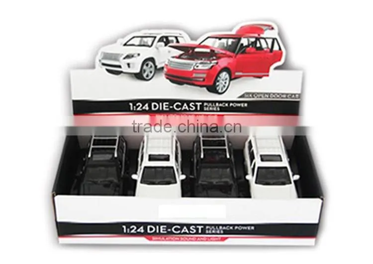 Top grade metal toy car 1/24 diecast model cars