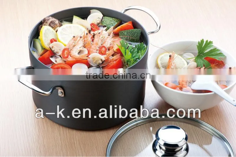 Aluminum coooking pot aluminium pot with lid