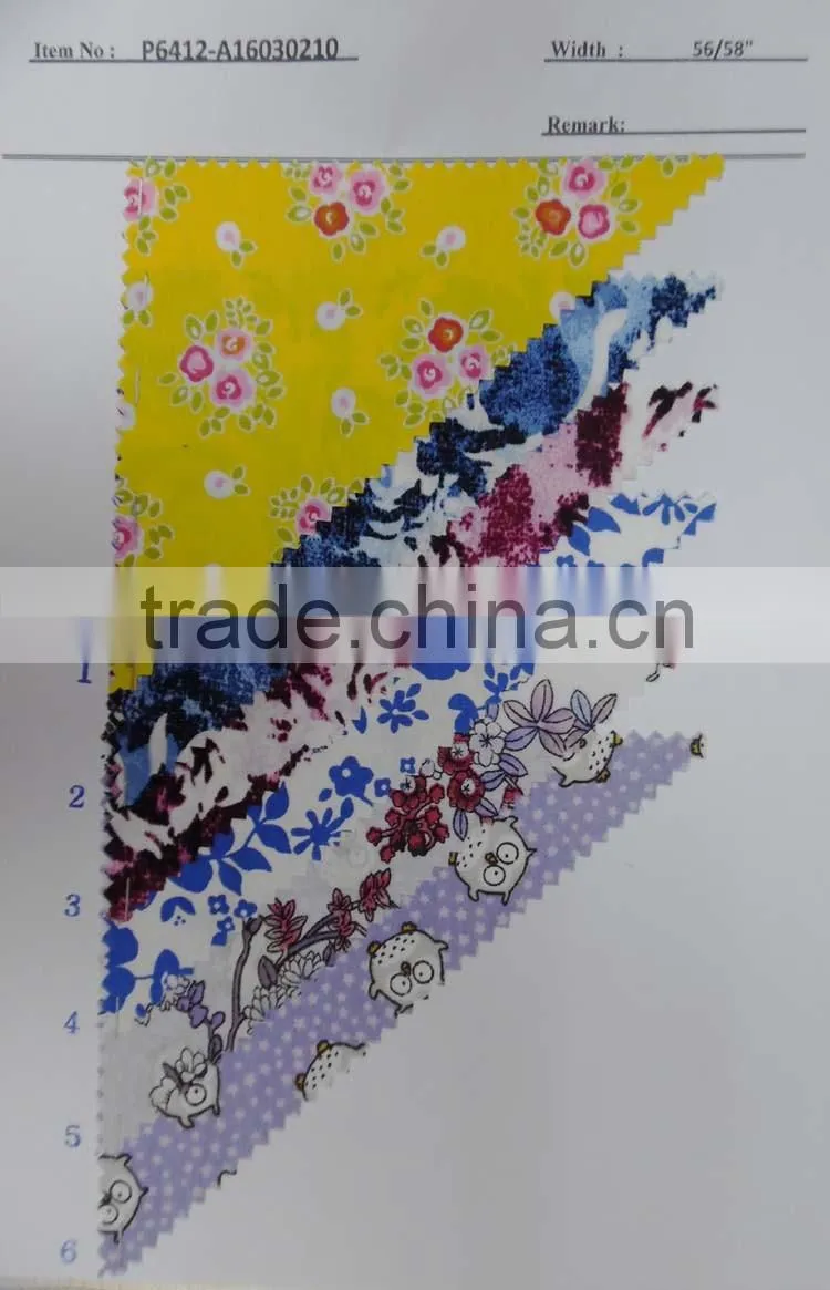 cotton printed shirting fabrics for women P6448-A16030217