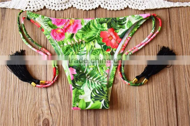 lady summer hand knitted crochet swimwear , hand knitted lady bikini