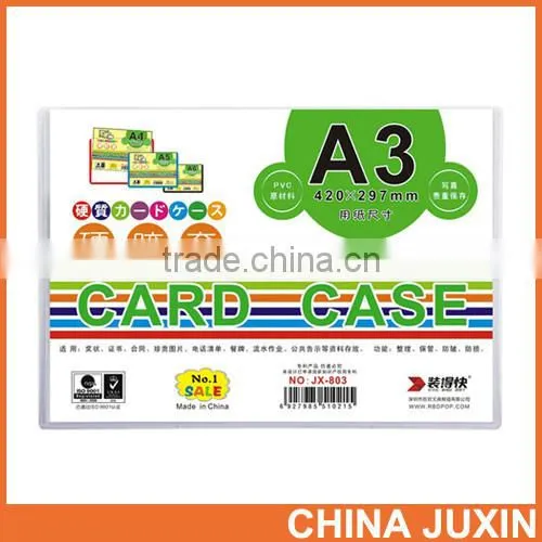 0.3mm Hard Card Case PVC Card Case A4 Card Case