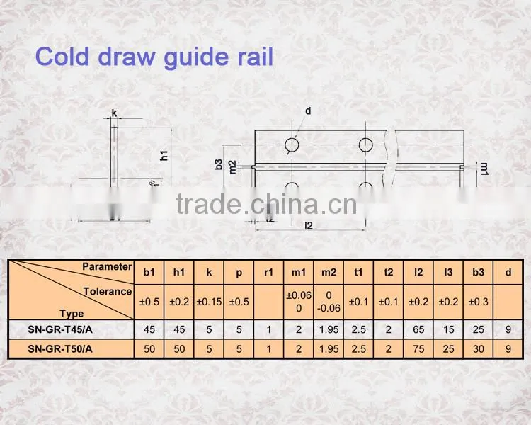 Modern manufacture pvc sheath t type elevator guide rails