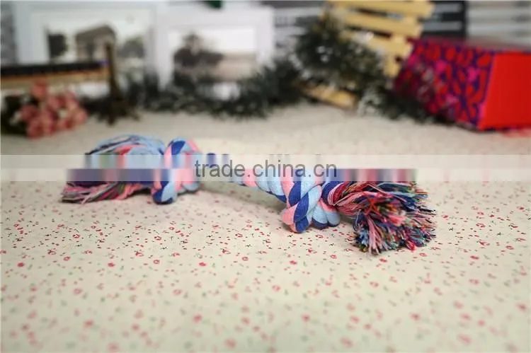Double knot cotton rope for pet toy