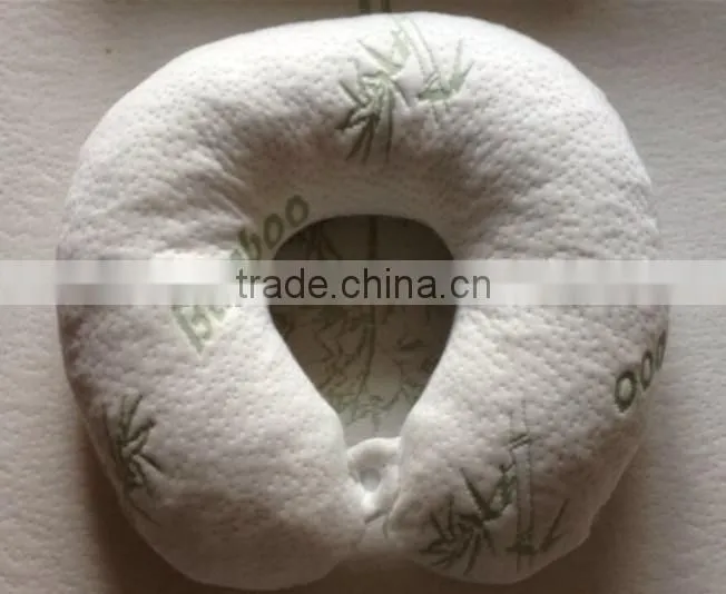 Shredded Memory Foam Bamboo Neck Pillow,Travle U Pillow With Bamboo Cover
