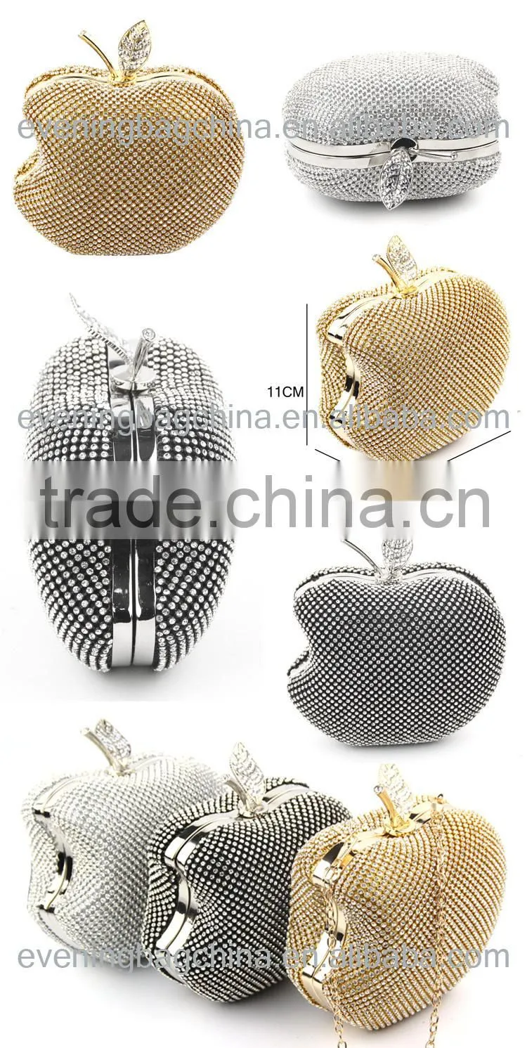 New design apple shaped evening bag on Alibaba
