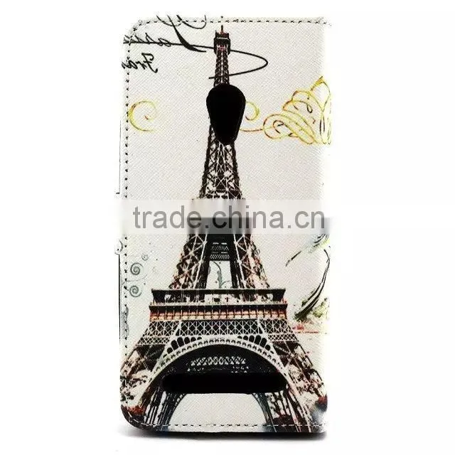 Color Print Slim Wallet Leather Case Cover For Asus Zenfone 5