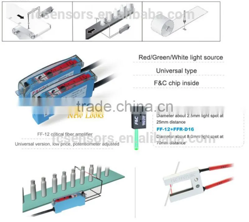 F&C FF-12 Photoelectric Sensors optical fiber sensors