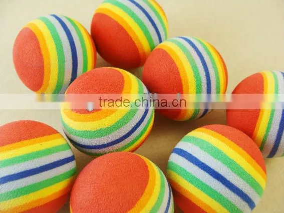 OEM factory directly colorful EVA Rainbow ball foam ball 4cm