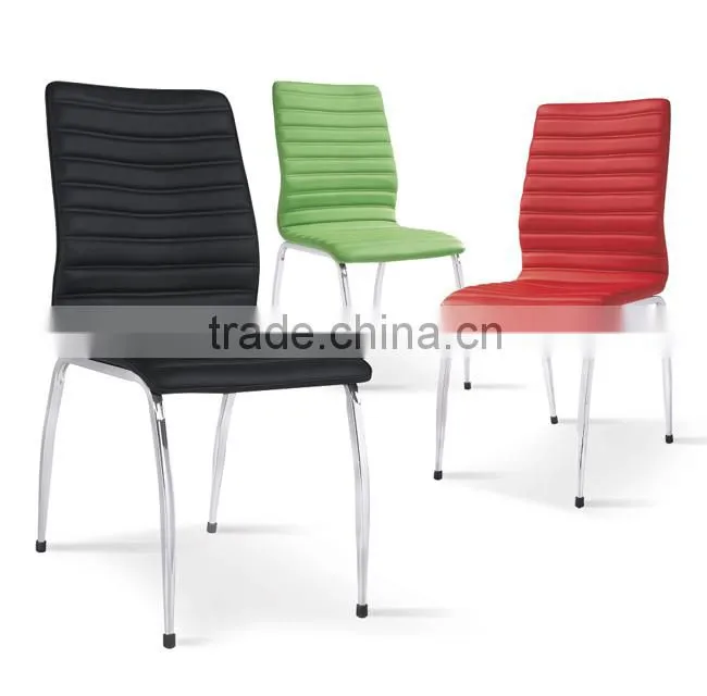 Durable PVC leather chair metal chair