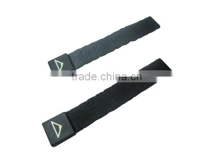Custom woven rope zipper puller with 3D logo