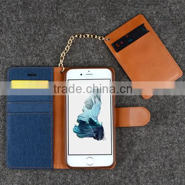 C&T Women Purse Credit Card Holder Strap Leather Wallet Case For Iphone 6S