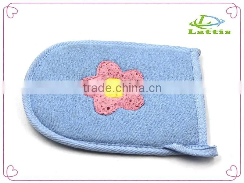SEDEX Factory custom wholesale cute design child bath gloves/bath glove