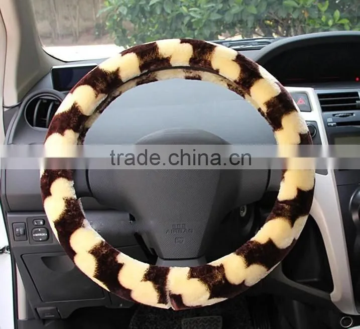 Weave Plush Steering Wheel Covers