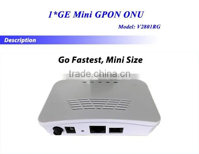 CE Certification Mini White Case Realtek Chipset High Speed 1GE GPON ONU