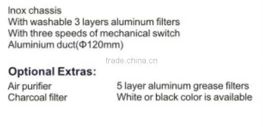 LOH6103-60-2(600mm) Ultra-thin range hood,kitchen exhaust slim hoods