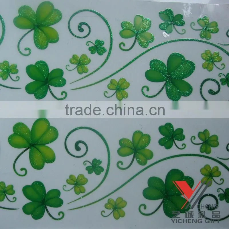 customized adhesive3d oval shape laser room decor sticker