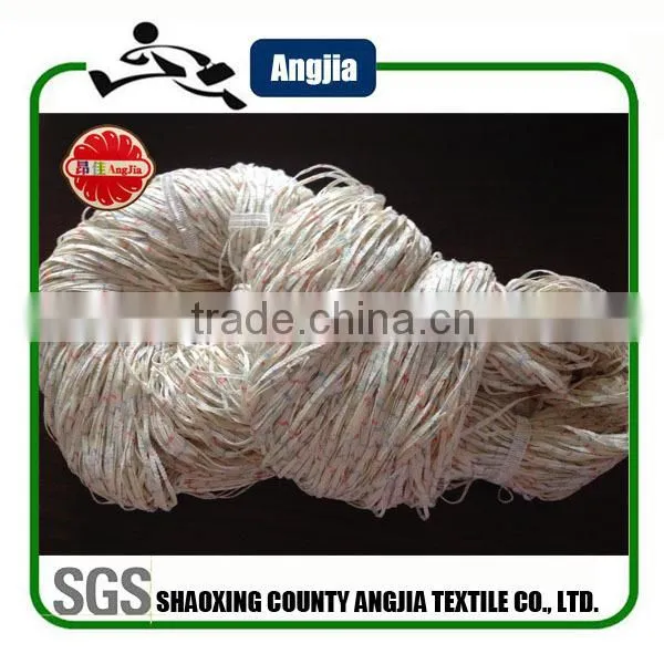 blend tape yarn,70% cotton 30% polyester for hand knitting