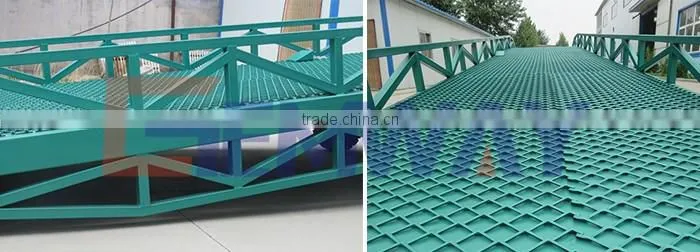 China Cheap price warehouse adjustable mobile container load ramp for forklift