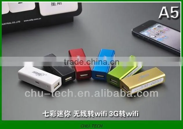 HAME A5 2 in 1 Mini Portable 150Mbps 3G WiFi Wireless Router 6 Colors