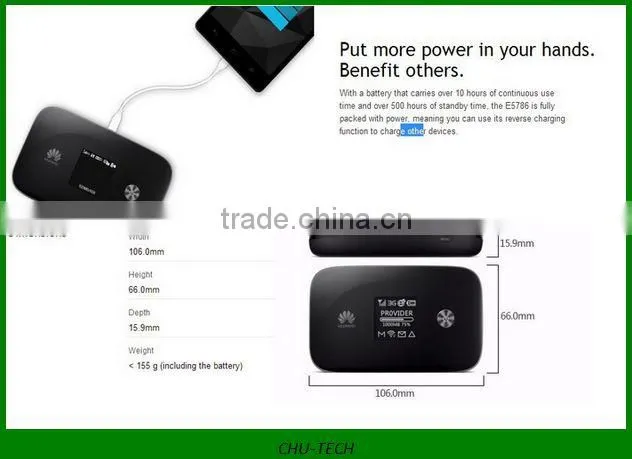 HUAWEI E5786 LTE 4G Cat 6 300Mbps mobile hotspot router