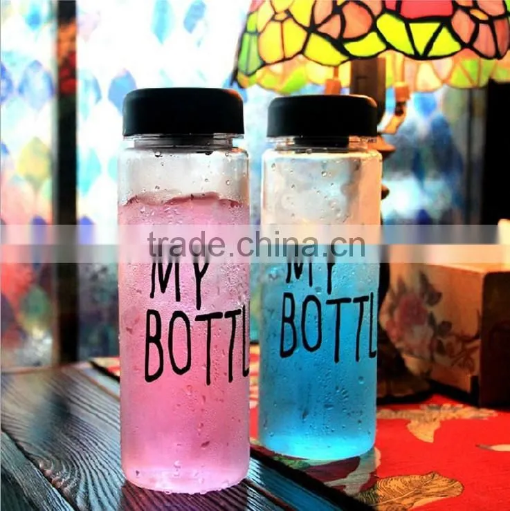500ml Plastic Sports Drinking Water My Bottles Lemon Juice Readily Cup Drinking Water new popular clear fruits water bottles