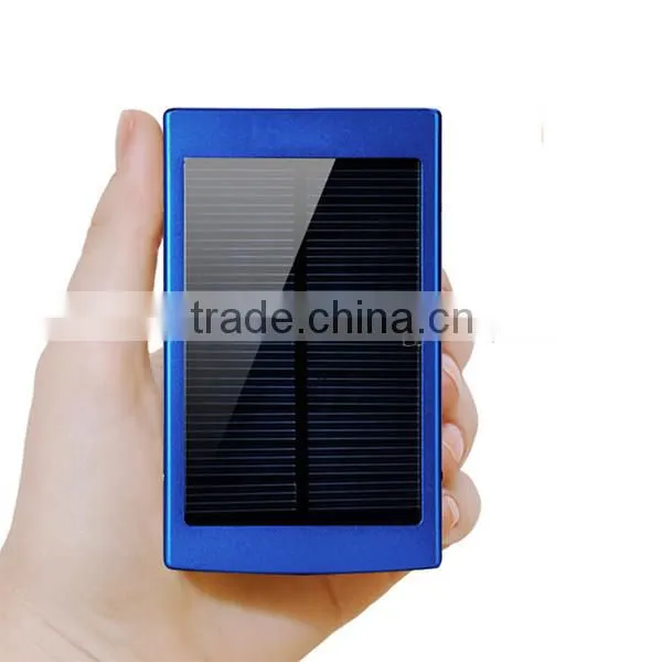 6000mAh External Dual USB Solar Power Bank for iPhone for iPad for Android Phone