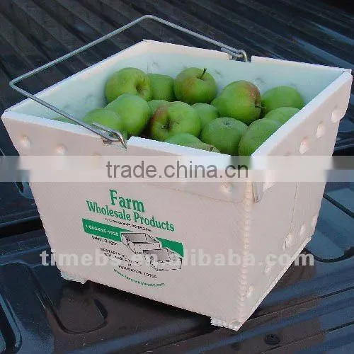 Antistatic corrugated plastic box for components