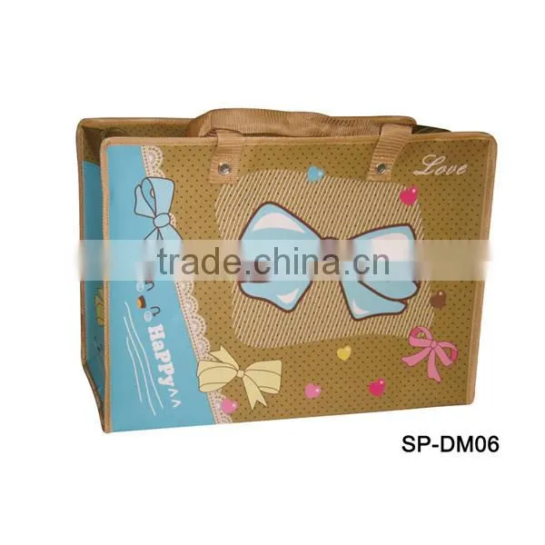 2016 New PP Non Woven Plastic Handbags Women Waterproof Shopping Bags Factory SP-DM