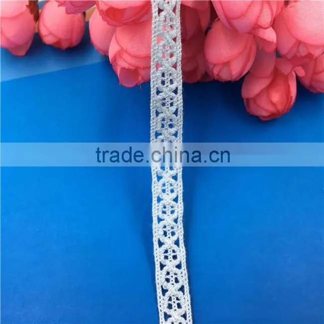 H0032G Elegant Lace Ribbon, 100% Cotton Lace ,Crocheted Lace
