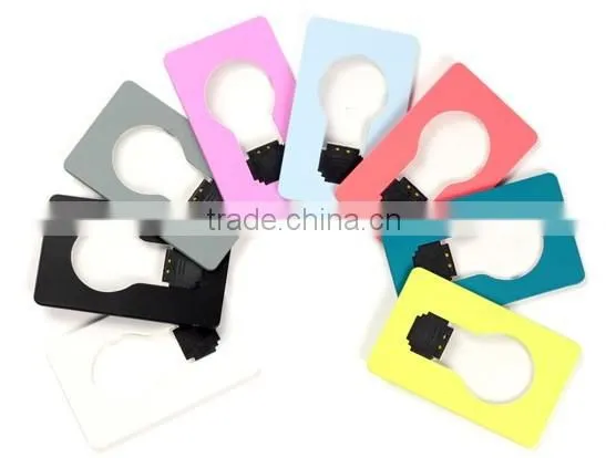 card shape fold up design compact super slim LED pocket wallet purse lamp