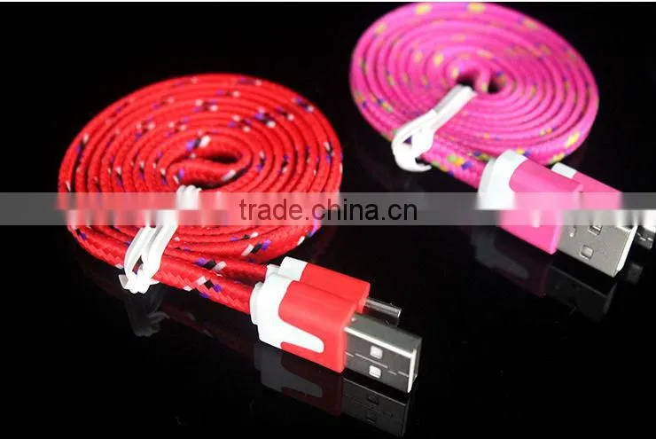 1M 3FT Fabric Nylon Data Cord for Samsung Galaxy S4 S3 Note2