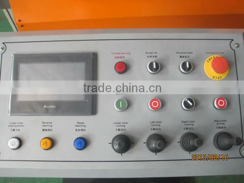 W12-25*3000 CNC Touch Screen Hydraulic Plate Sheet Rolling Bendr Machine with PLC