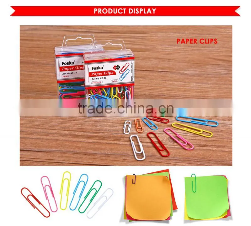 Different Colors Vinyl Coated Paper Clip