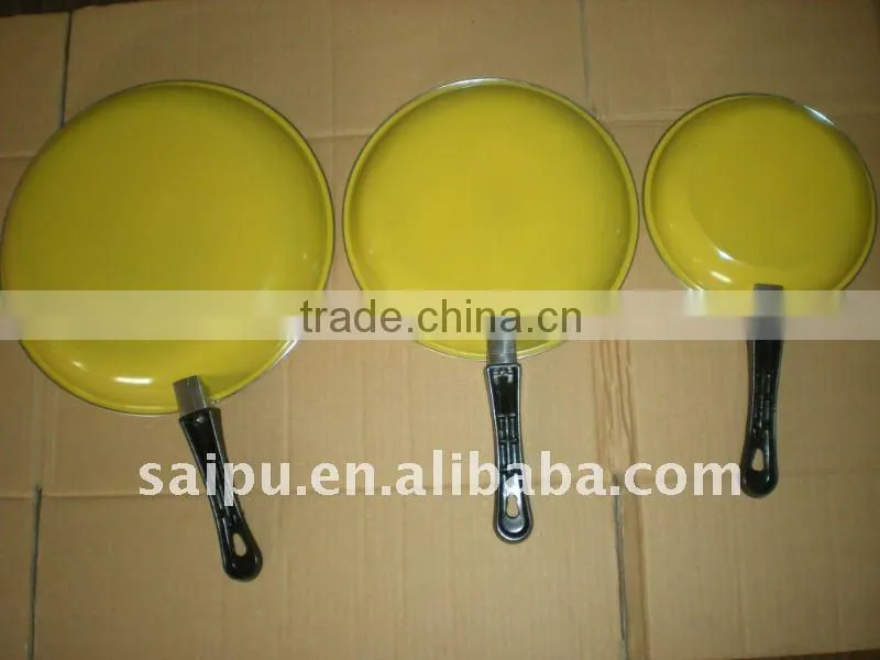 3Pcs Non-stick Frying Pan with bakelite Handle