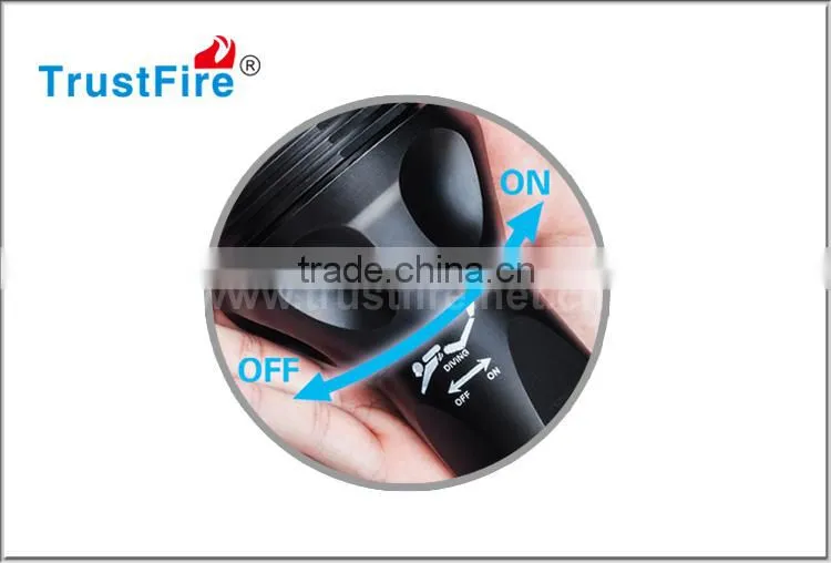 High quality diving torch TrustFire DF005 5 leds flashlight Cree XML-T6 diving torch underwater more than 100 meters